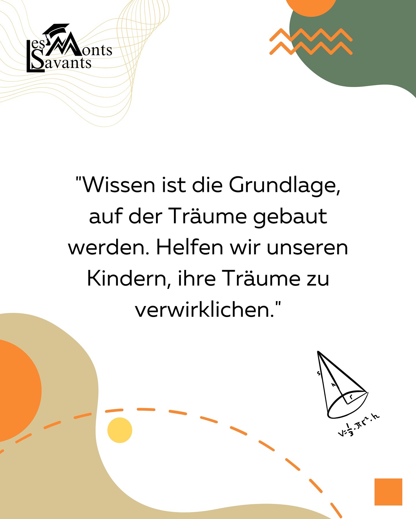 Bild aus dem Instagram-Beitrag &laquo;Wissen ist der Schl&uuml;ssel zu grossen Tr&auml;umen&raquo;
