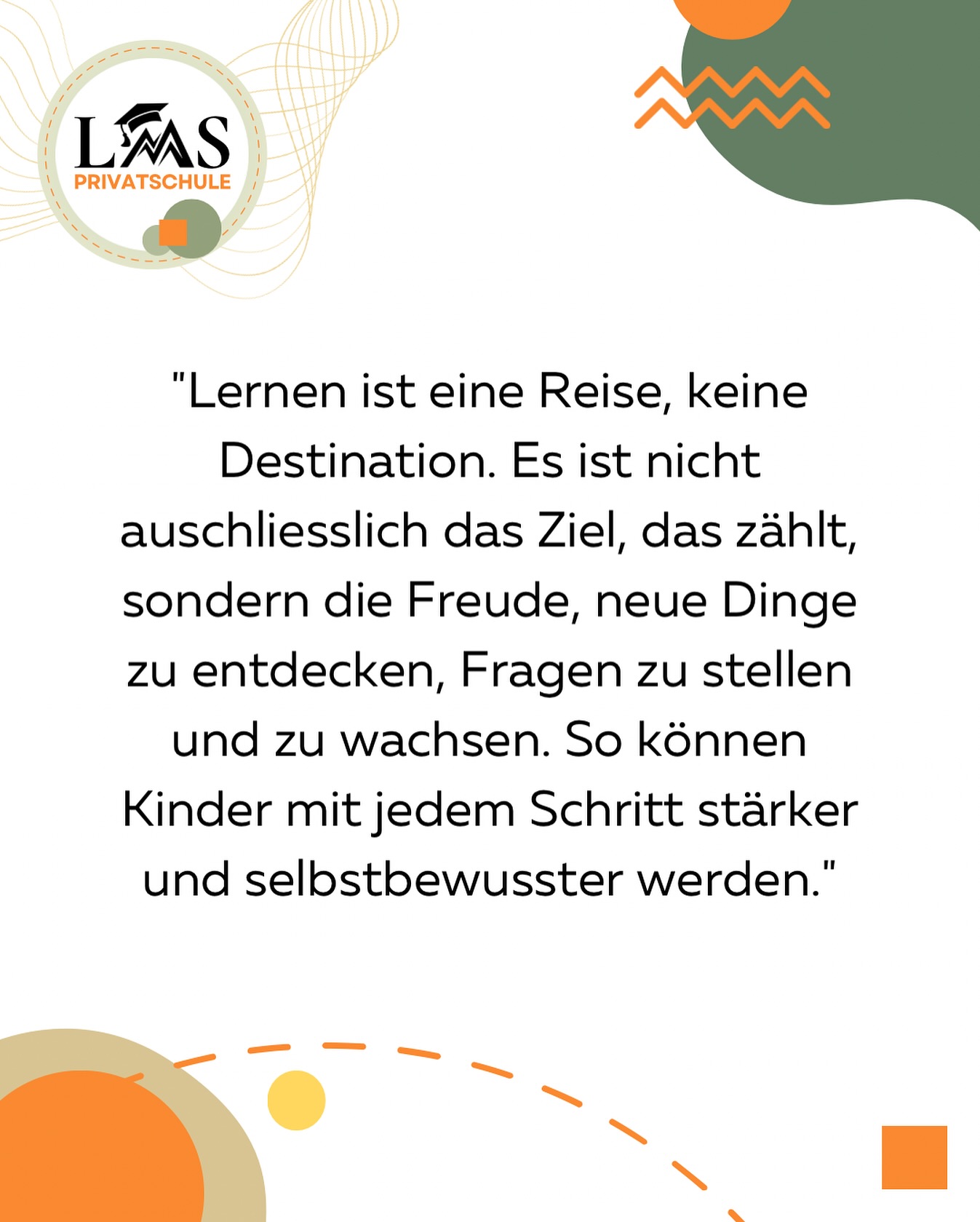 Bild aus dem Instagram-Beitrag &laquo;Lernen ist eine Reise, nicht nur eine Destination&raquo;