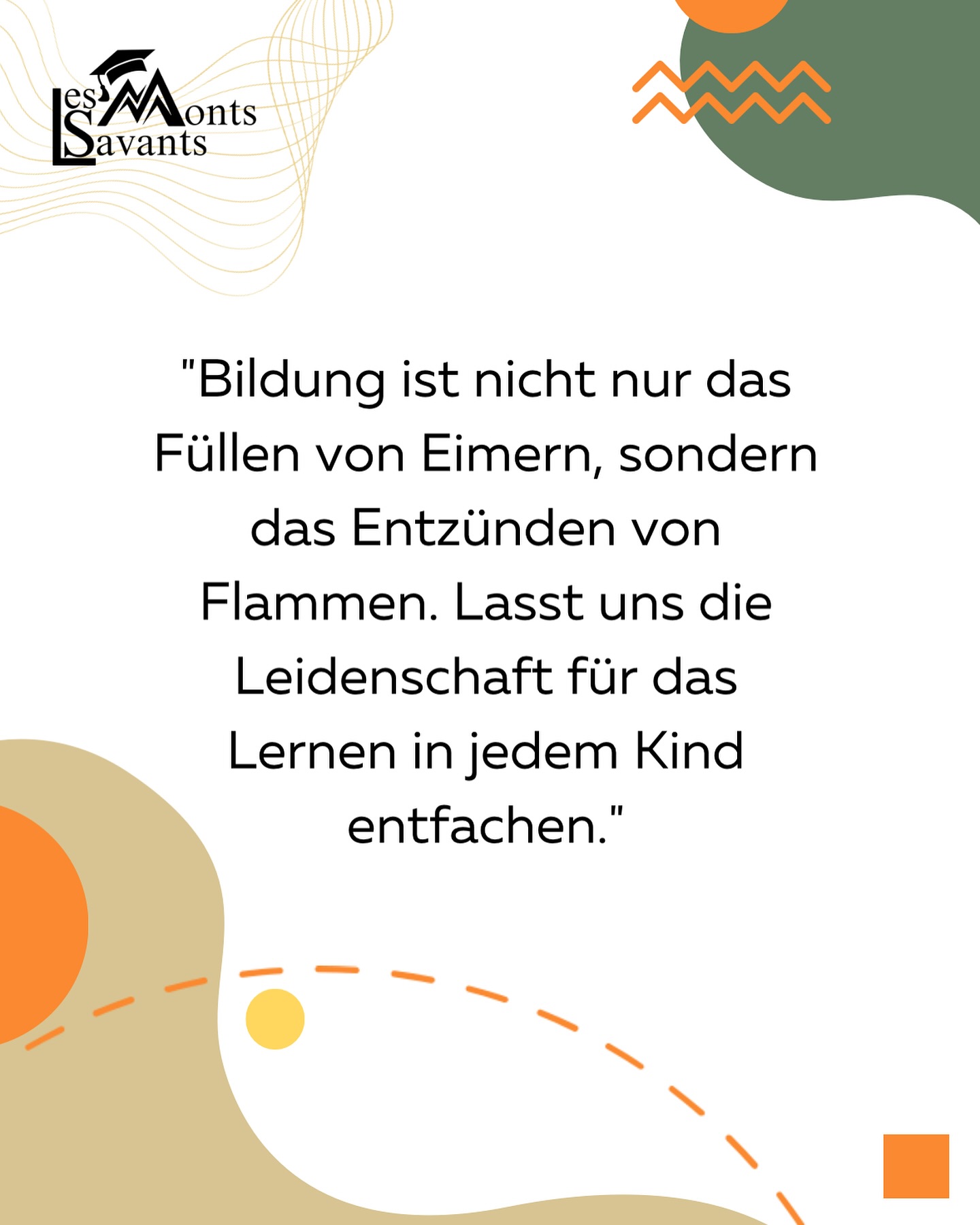 Bild aus dem Instagram-Beitrag &laquo;Bildung ist mehr als nur das Vermitteln von Wissen, es geht darum, die &hellip;&raquo;