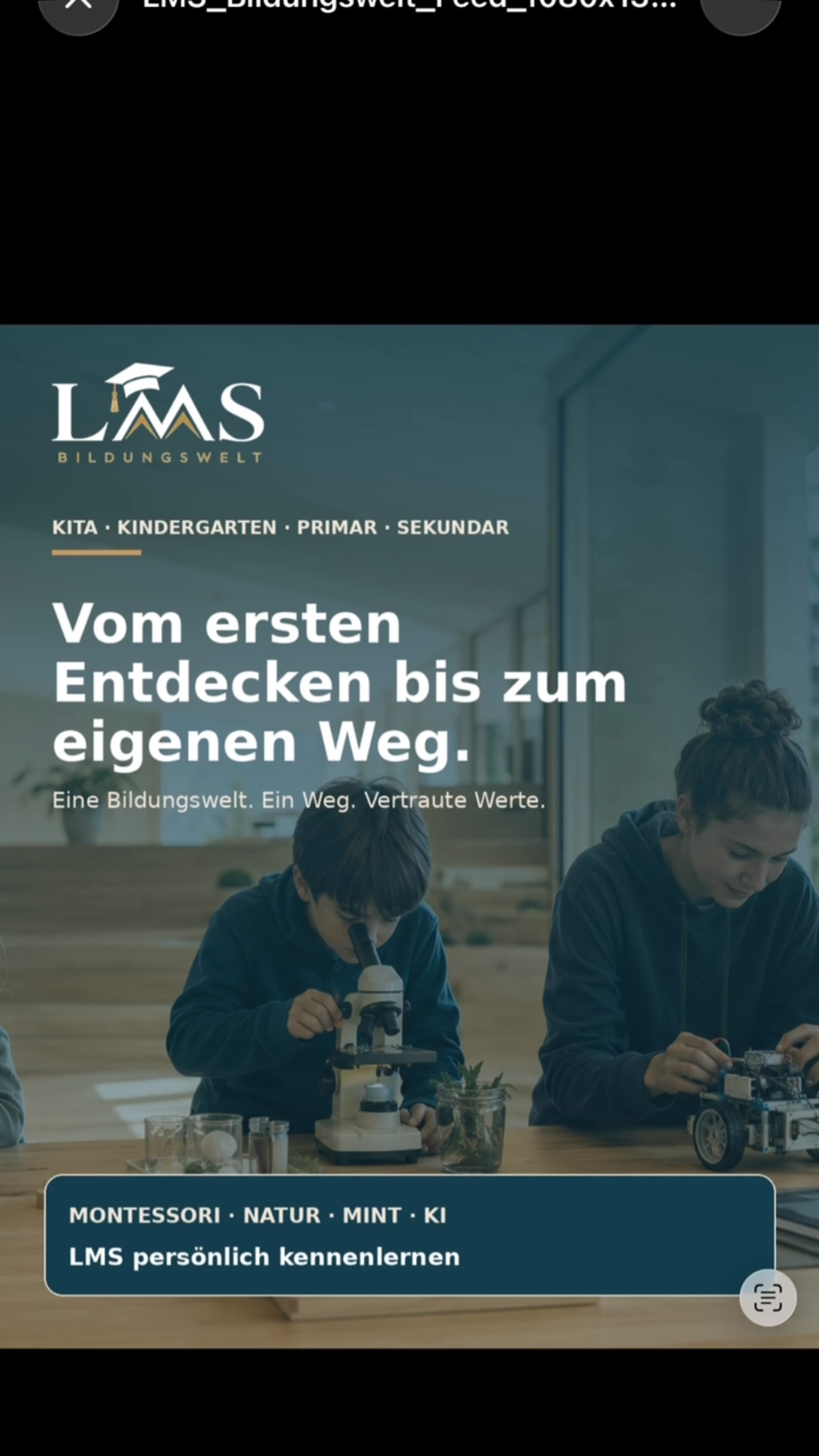 Bild aus dem Instagram-Beitrag &laquo;Ein Bildungsweg, der mit Ihrem Kind mitw&auml;chst&raquo;