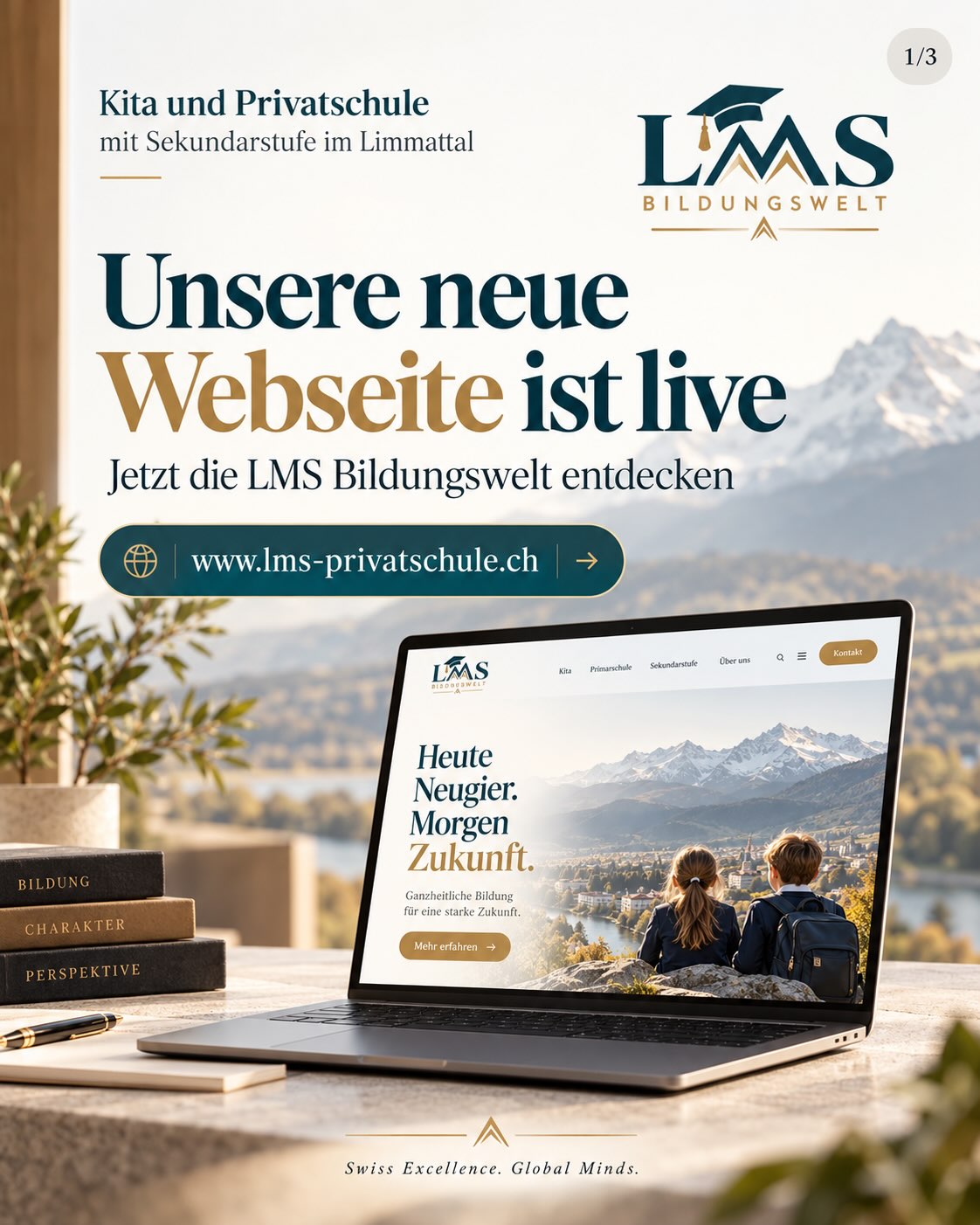 Bild aus dem Instagram-Beitrag &laquo;Unsere neue Website ist live!&raquo;